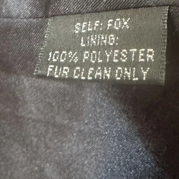 Adrienne Landau Fox Black Furn Vest
